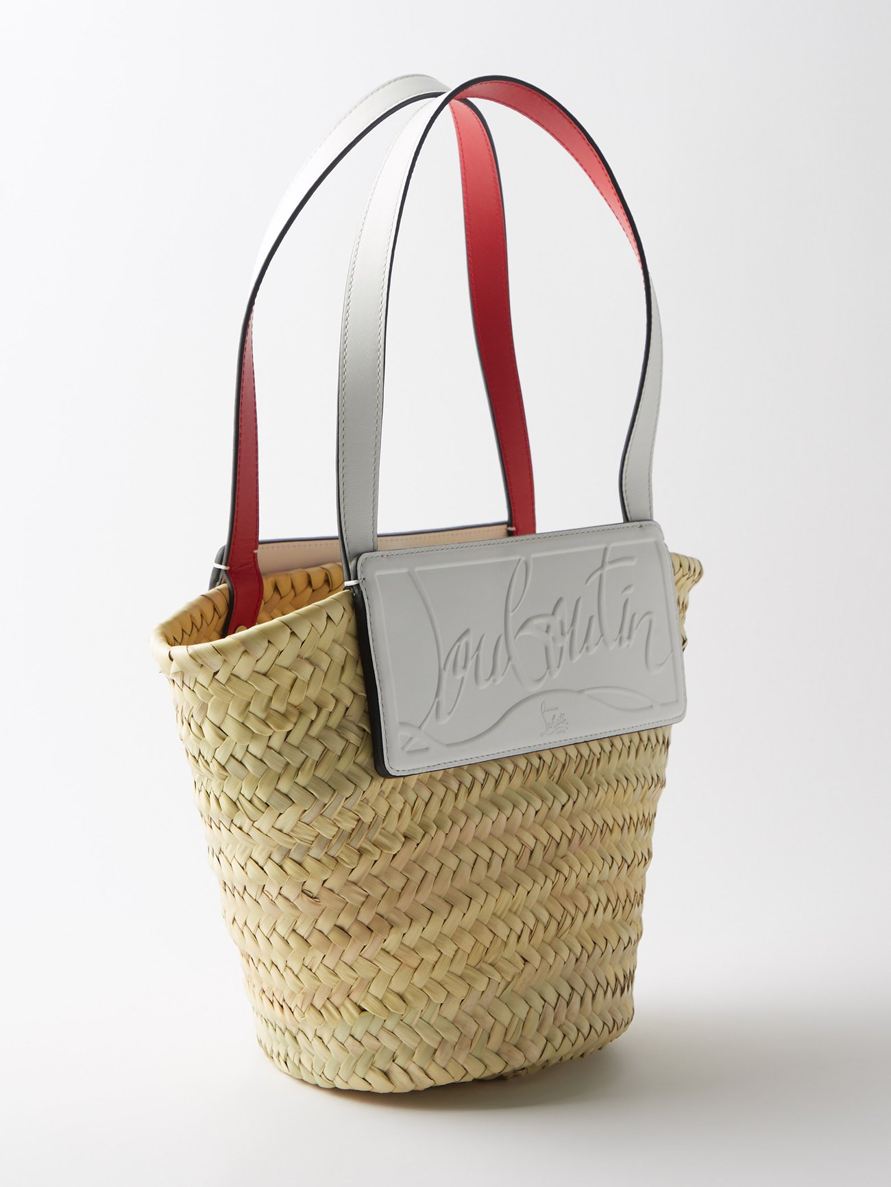 Christian Louboutin, Loubi Shore white leather beach tote