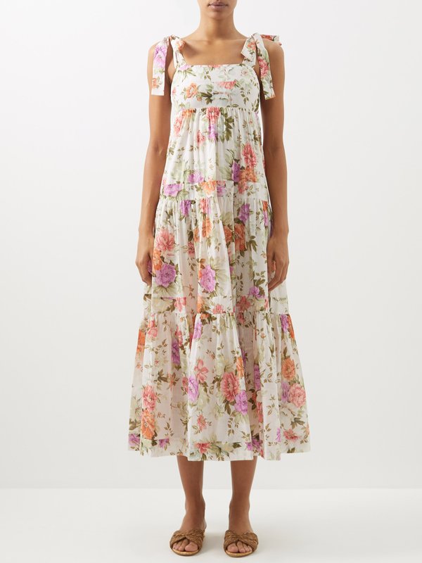 Zimmermann Pattie floral-print cotton midi dress