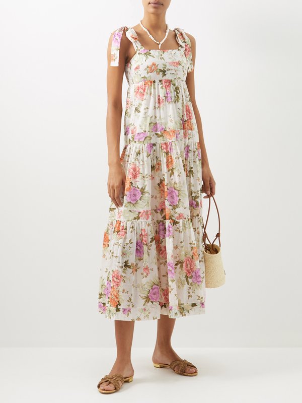 Zimmermann Pattie floral-print cotton midi dress
