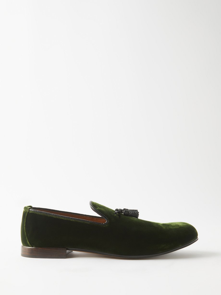 Green Velvet tasselled loafers | Tom Ford | MATCHESFASHION UK