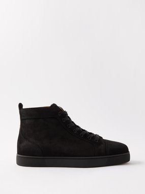 Black Louis Orlato Starlight leather high-top trainers