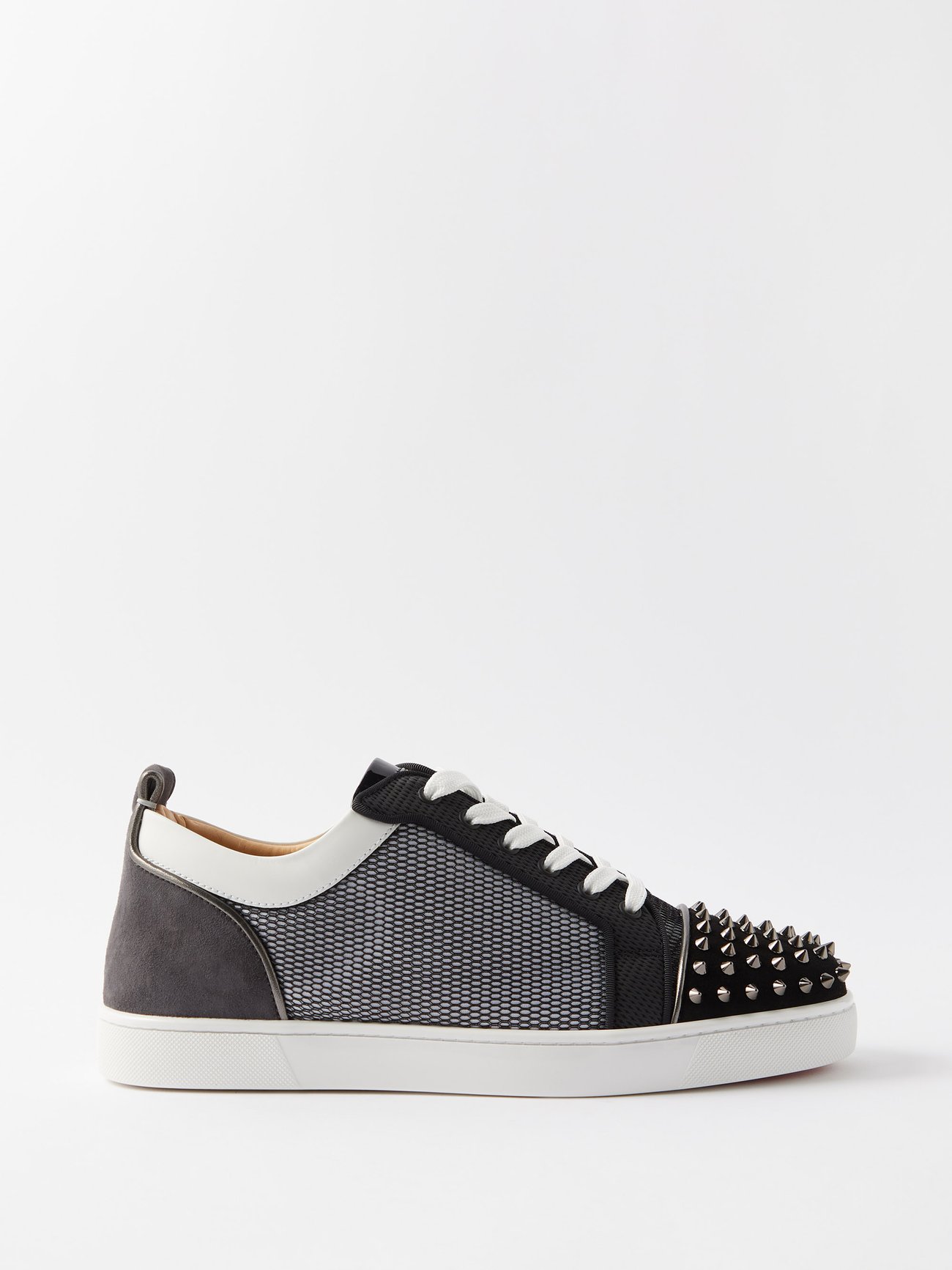 Christian Louboutin Louis Junior Spikes Black Suede - EU 40