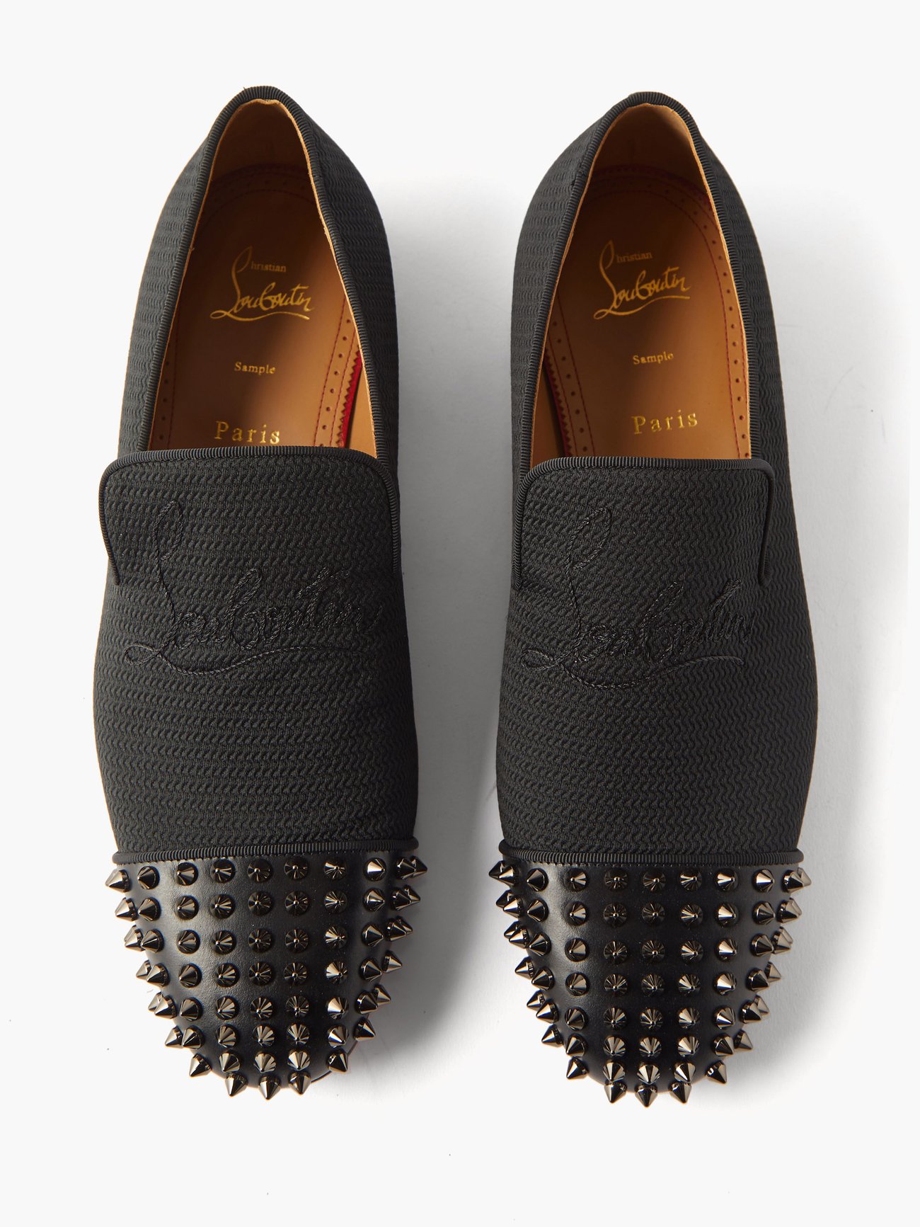 Christian Louboutin Spooky Spiked Loafers in Black for Men