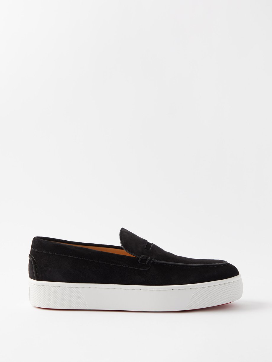 Black Paqueboat suede flatform shoes | Christian Louboutin | MATCHESFASHION US