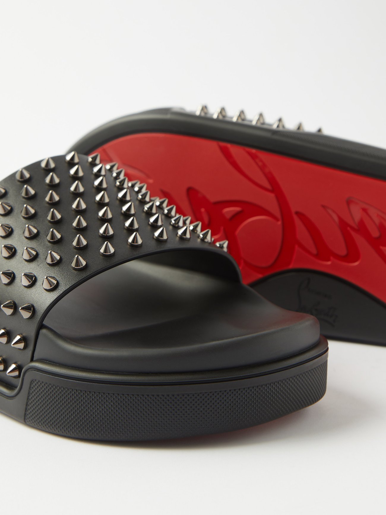 Shop Christian Louboutin Pool CHRISTIAN LOUBOUTIN Studded leather