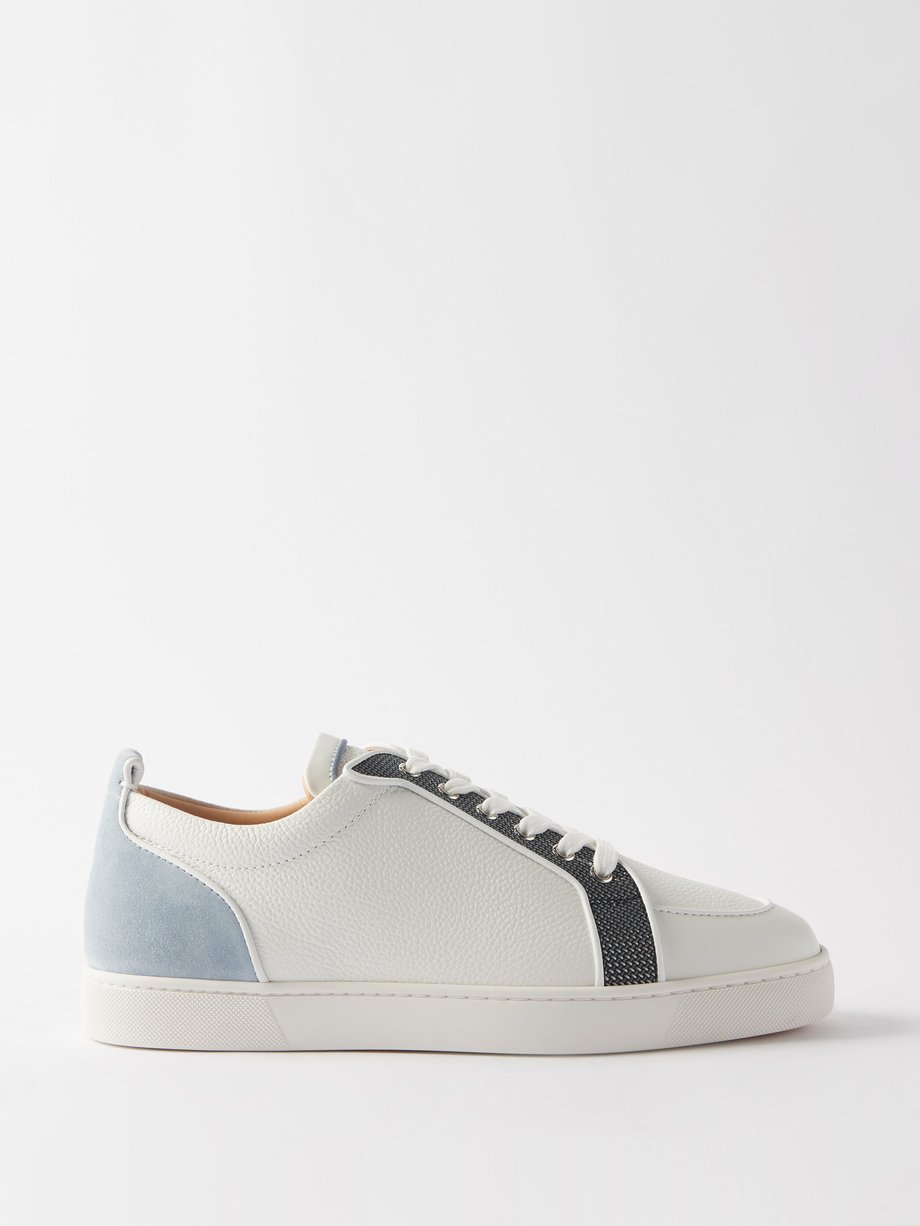 White Rantulow Orlato perforated leather trainers | Christian Louboutin ...