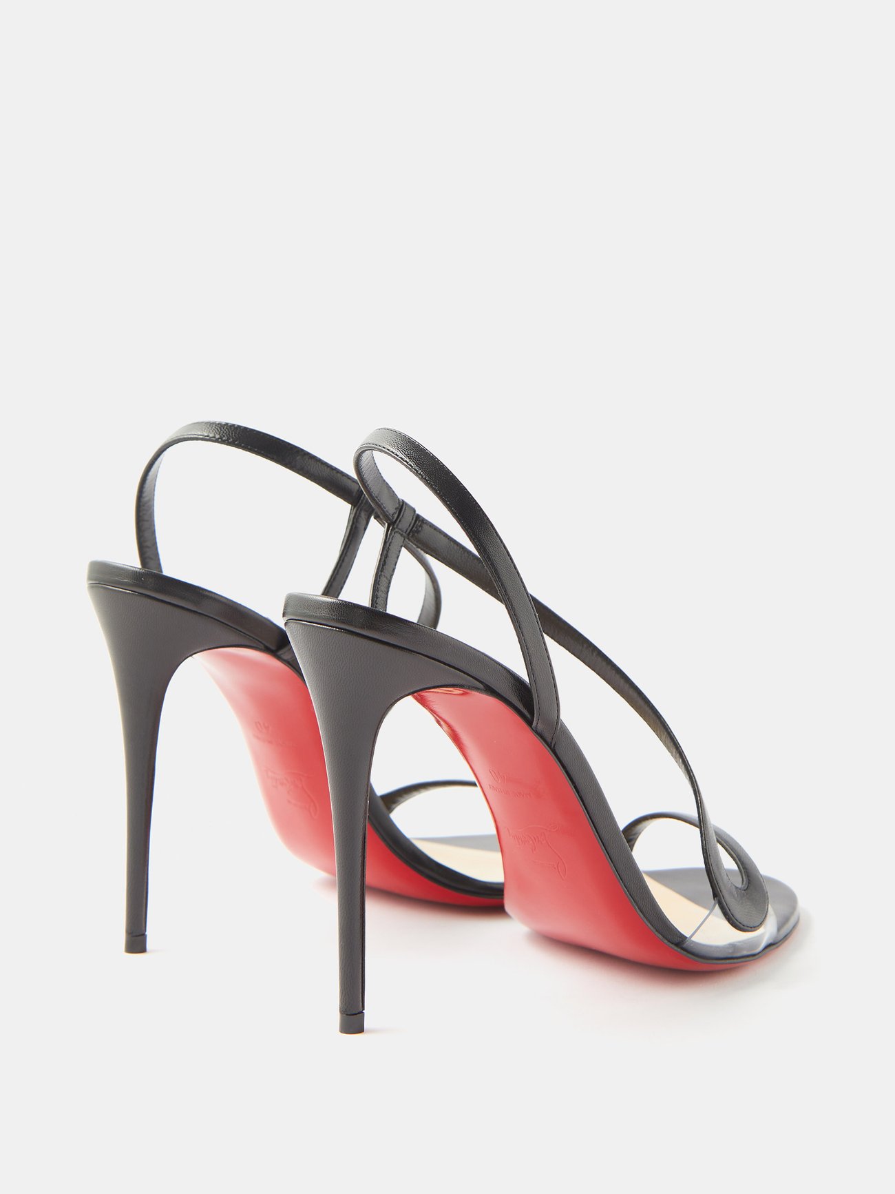 Rosalie Leather Sandals in Black - Christian Louboutin