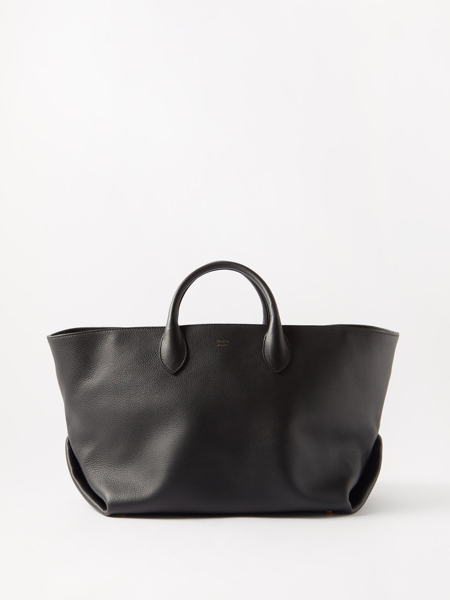 Black Technical-pleated tote bag