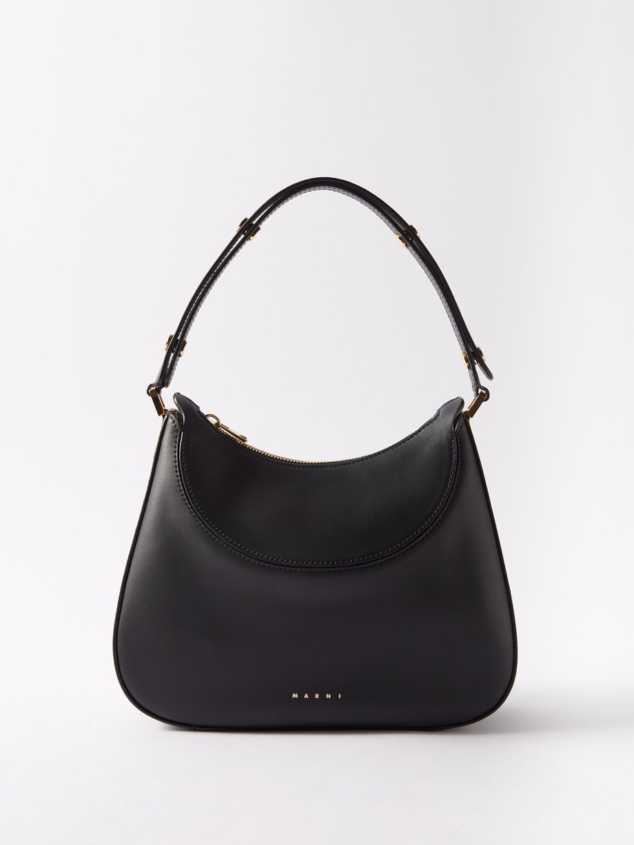Black Milano small leather shoulder bag | Marni | MATCHESFASHION UK