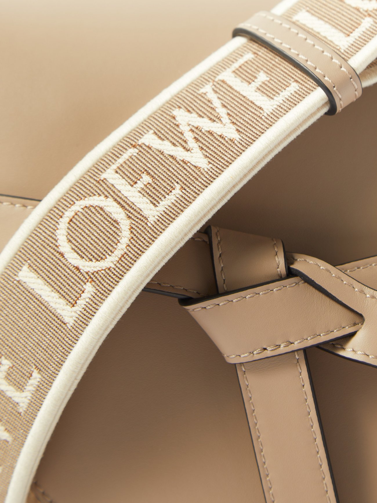 Gate pocket leather crossbody bag Loewe Camel in Leather - 34195744