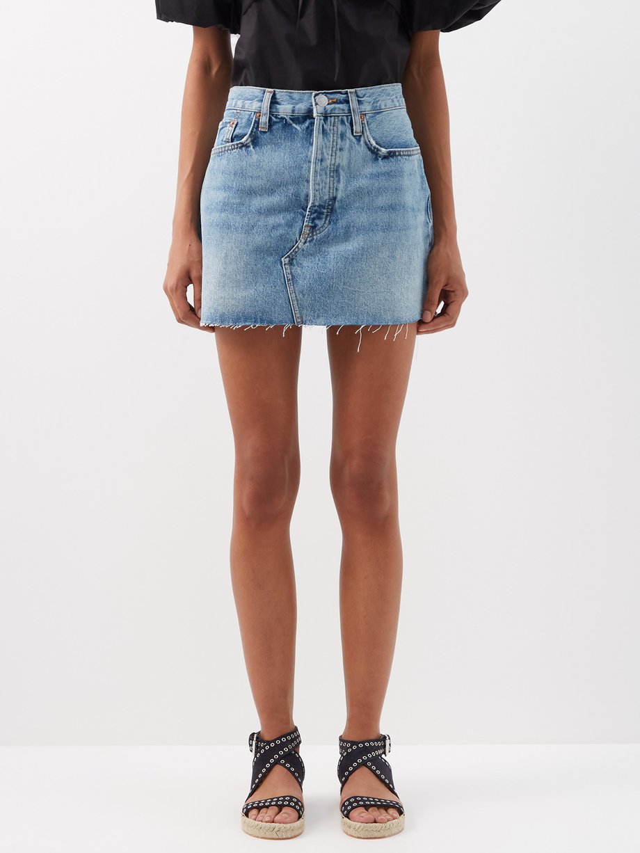 Blue 90s denim mini skirt | Re/Done | MATCHESFASHION US