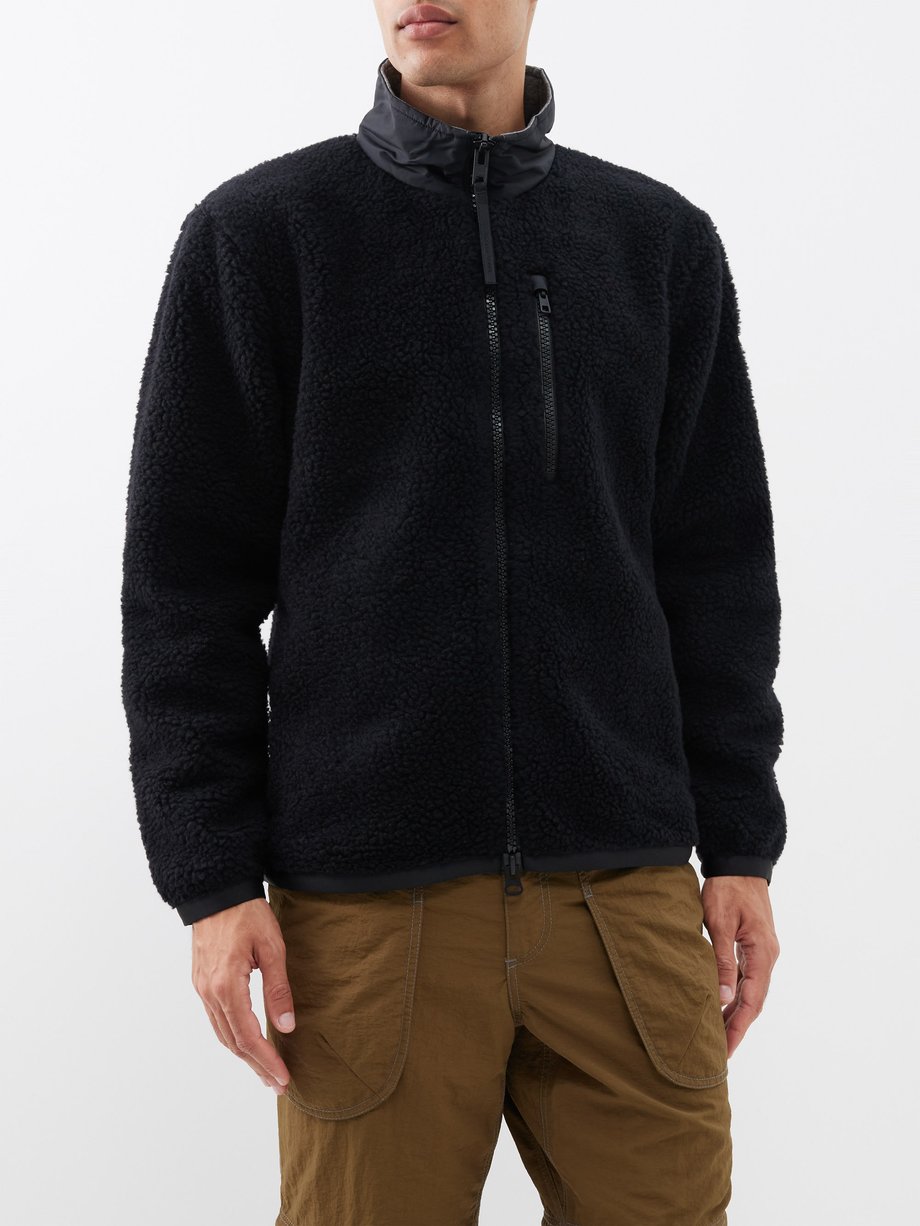 Black Kelowna zipped fleece jacket | Canada Goose | MATCHES UK