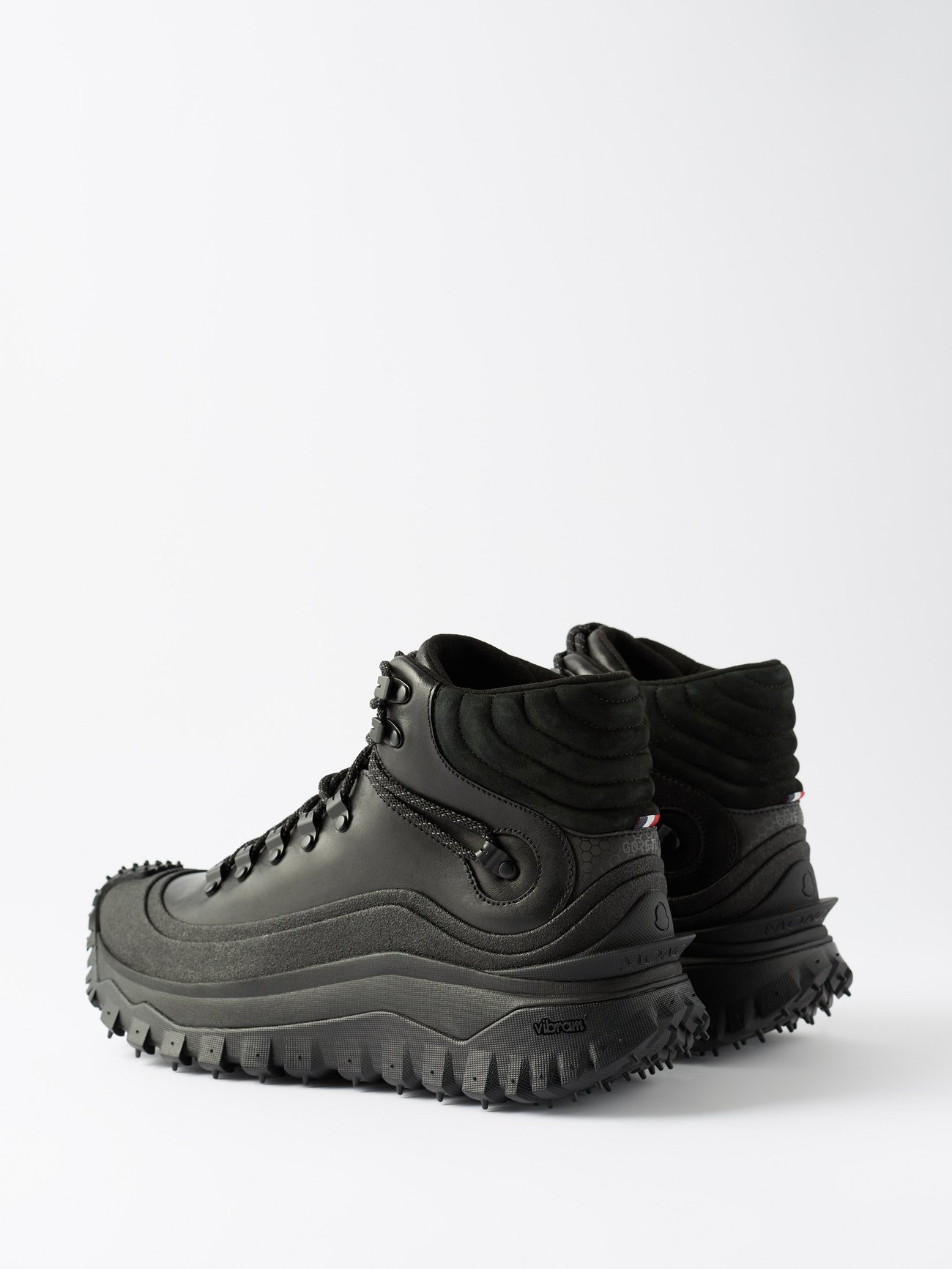Black Trailgrip GTX leather high-top trainers | Moncler
