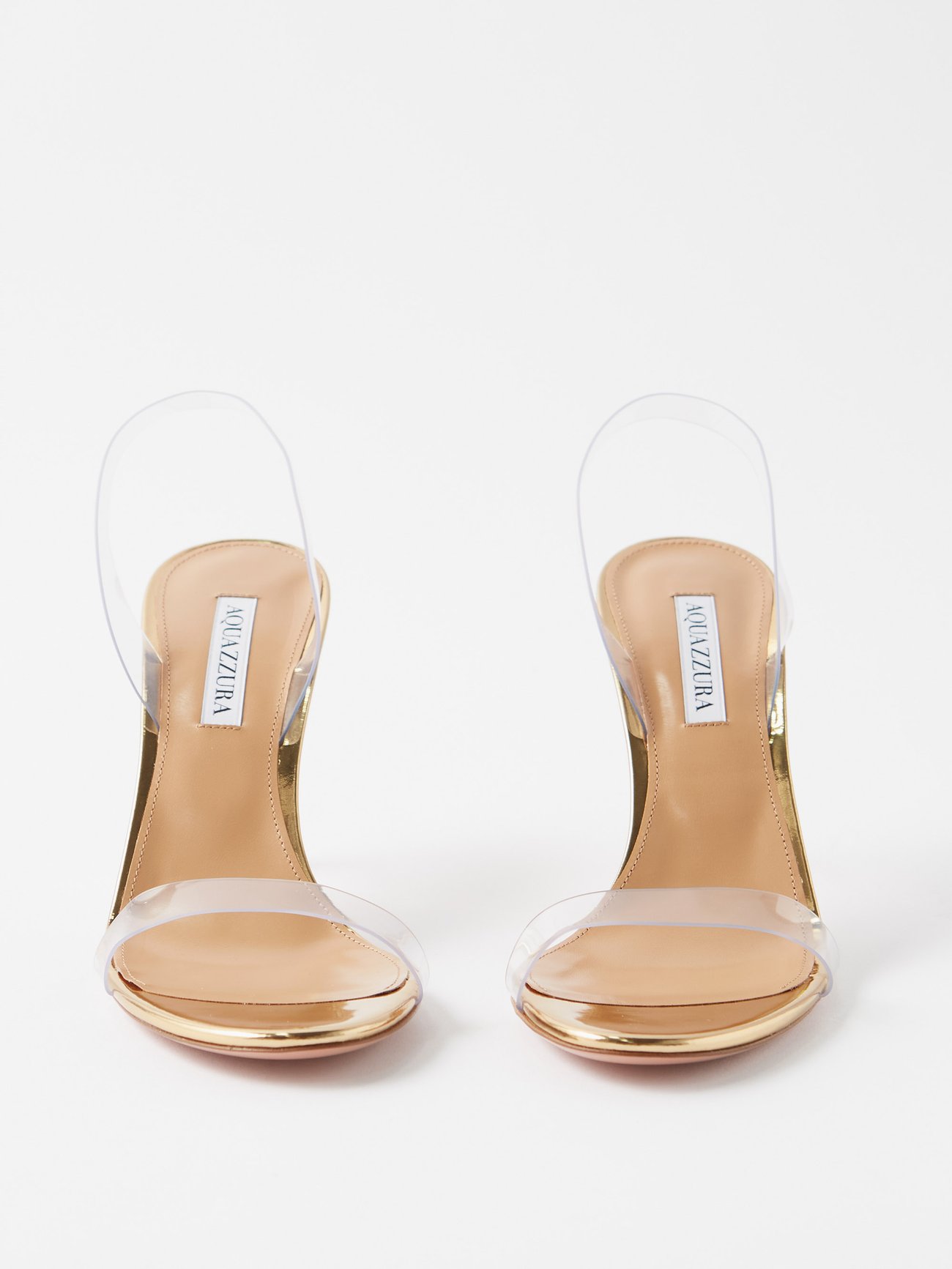 Gold So Nude 85 PVC sandals | Aquazzura | MATCHESFASHION US