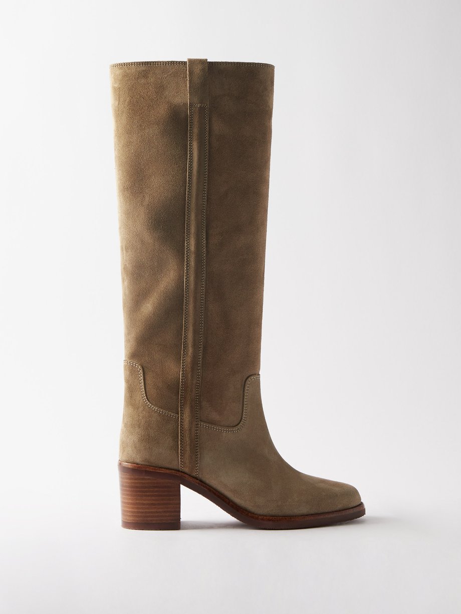 Beige Seenia knee-high boots | Isabel | MATCHESFASHION US