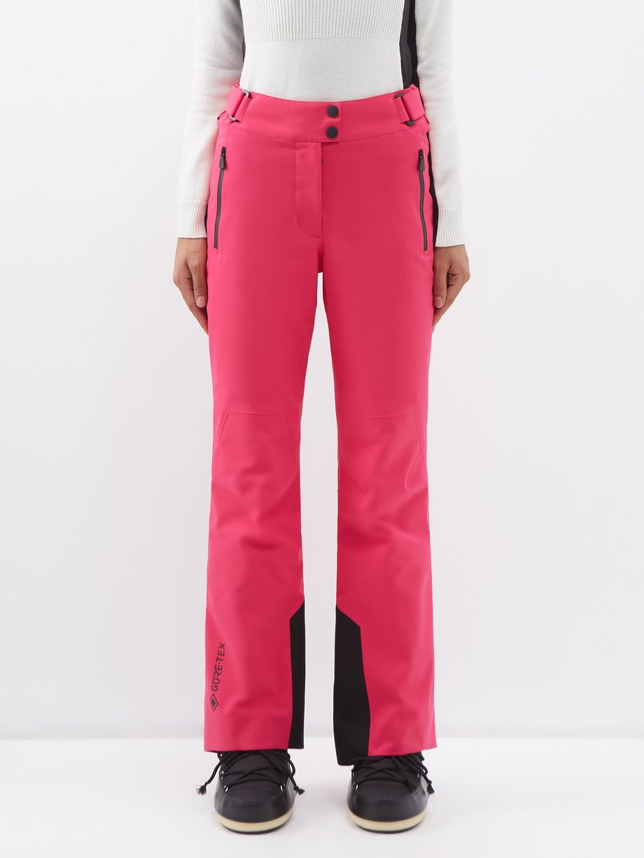 Pink Flared Gore-Tex ski trousers | Moncler Grenoble | MATCHES UK