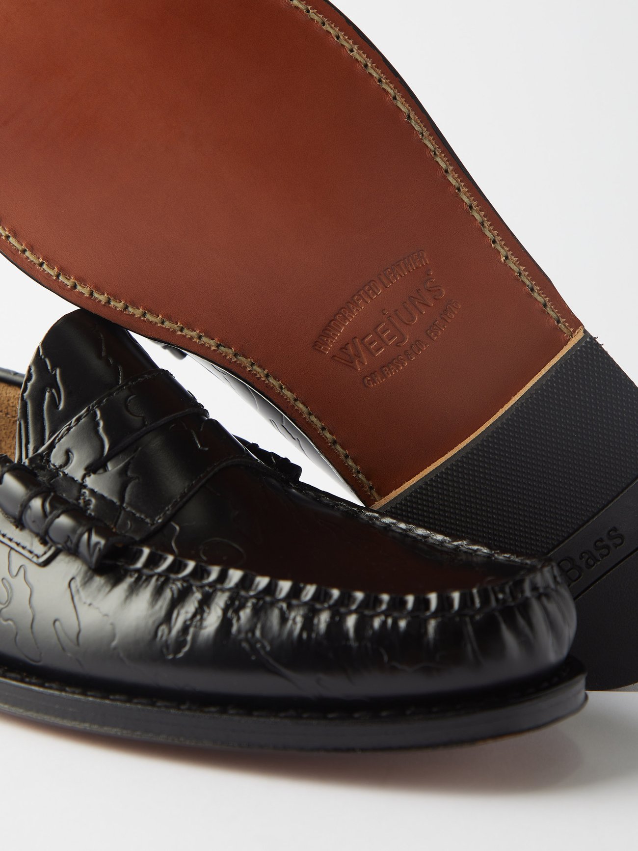 X Maharishi Weejuns leather penny loafers