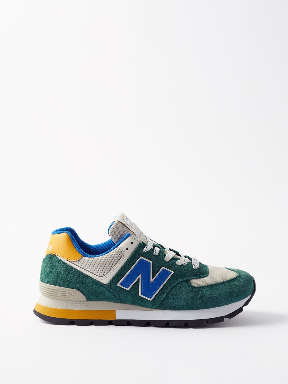 elegante Negligencia médica Real Green 574 suede and mesh trainers | New Balance | MATCHESFASHION US