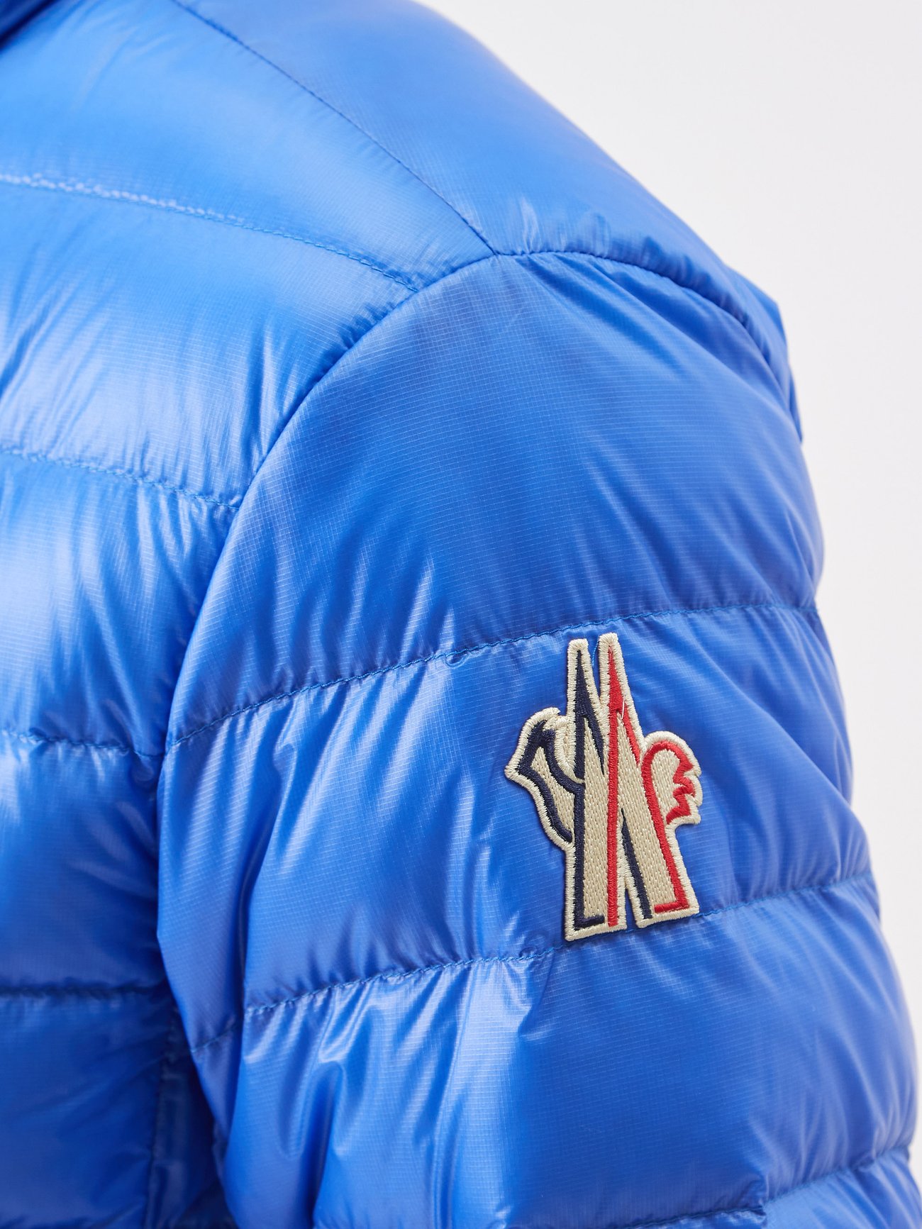 Blue Hers quilted down ski jacket, Moncler Grenoble