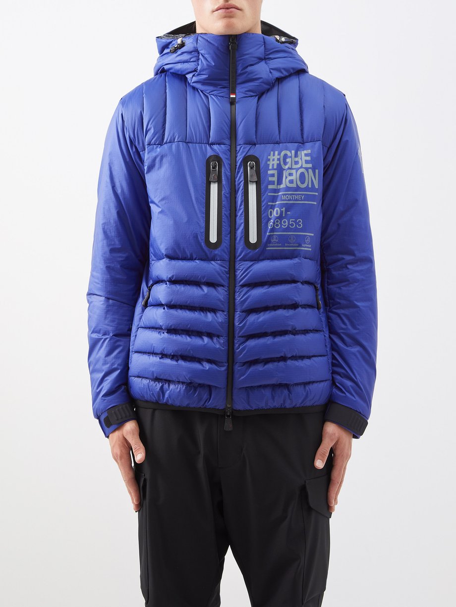 Blue Monthey quilted down jacket   Moncler Grenoble