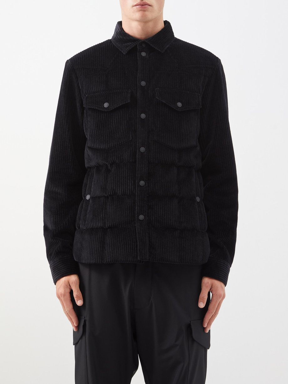 Black Gelt quilted-corduroy shirt jacket | Moncler Grenoble ...