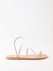 Eleftheria braided-leather flat sandals