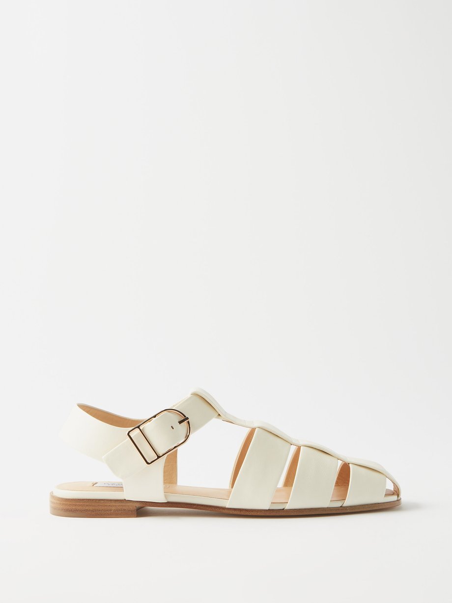 Cream Lynn leather sandals | Gabriela Hearst | MATCHESFASHION US