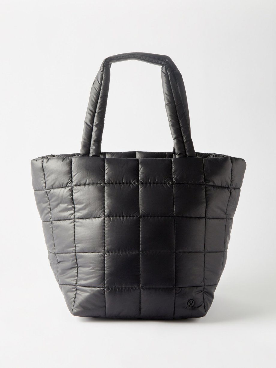 Black Quilted Grid tote bag | Lululemon | MATCHESFASHION US