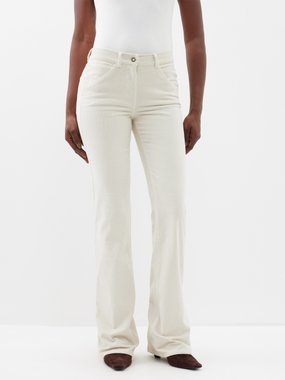 Nili Lotan Celia bootcut cotton-blend corduroy trousers