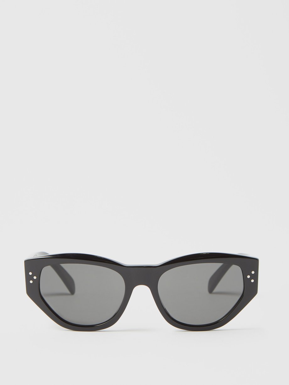 Cat Eye Sunglasses in Black - Celine Eyewear