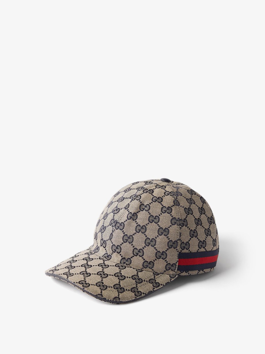 Beige Web-stripe GG-logo baseball cap | Gucci | MATCHESFASHION US