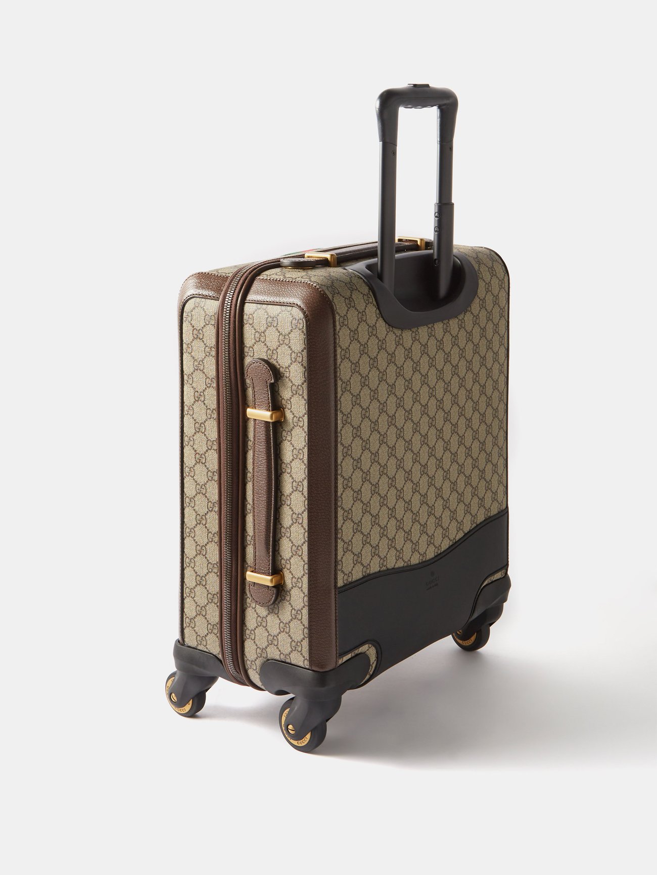 Beige Savoy GG Supreme canvas carry-on suitcase, Gucci