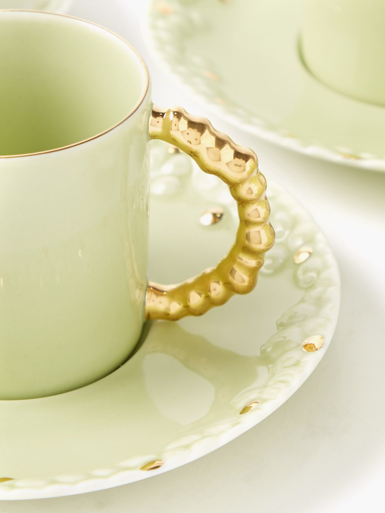 L'OBJET + Haas Brothers Mojave set of six gold-plated porcelain