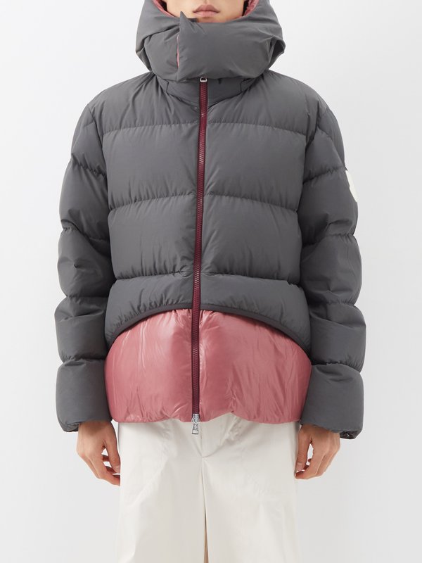 Green Achill hooded quilted down coat | Moncler Genius | MATCHES UK