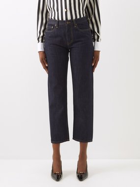 SAINT LAURENT High-rise wide-leg jeans