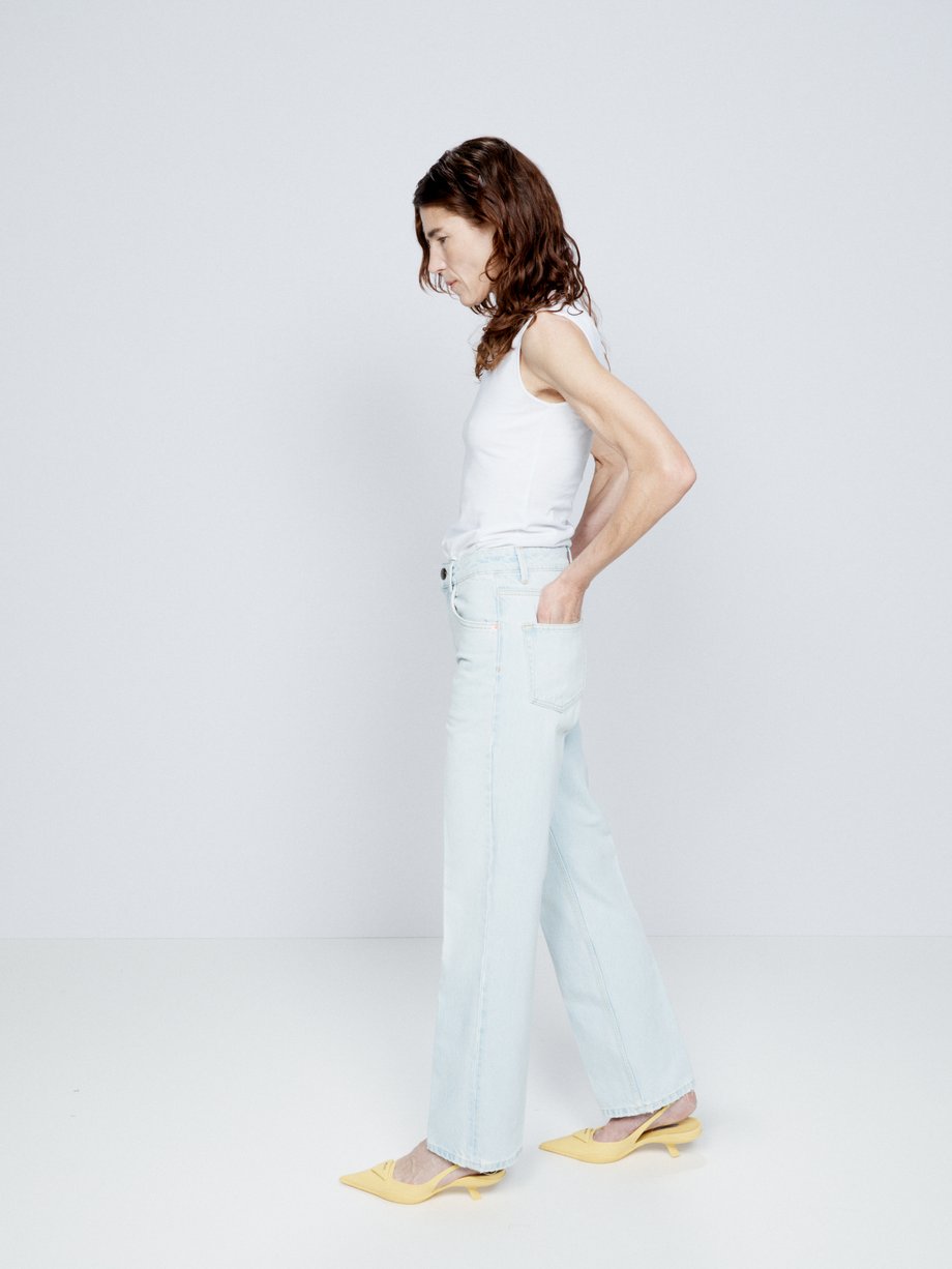 Blue Push organic-cotton straight-leg jeans | Raey | MATCHES UK