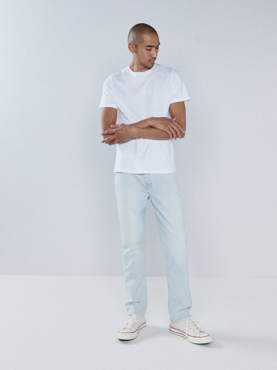Blue Line organic-cotton slim-leg jeans | Raey | MATCHES UK