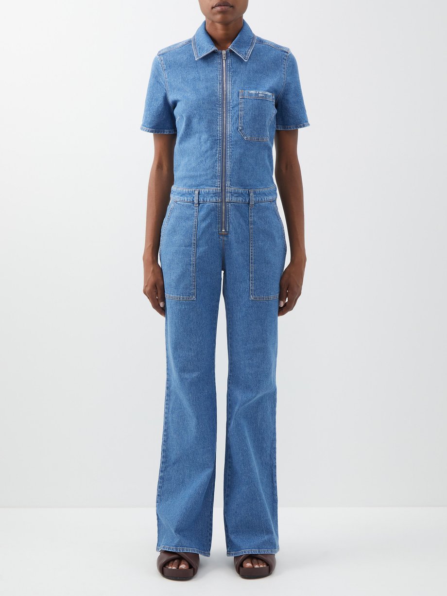 stella mccartney denim overalls