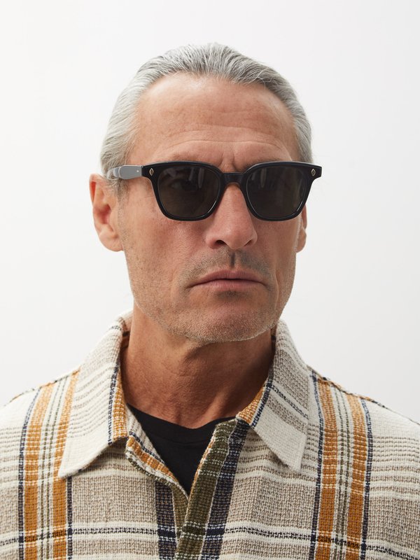 Garrett Leight Broadway D-frame acetate sunglasses