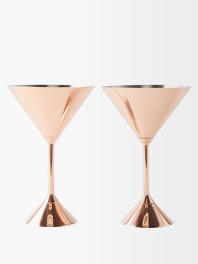 Tom Dixon Set of two martini glasses
