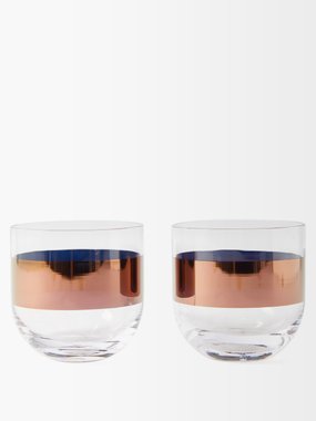 Tom Dixon Set of two Tank whiskey glasses
