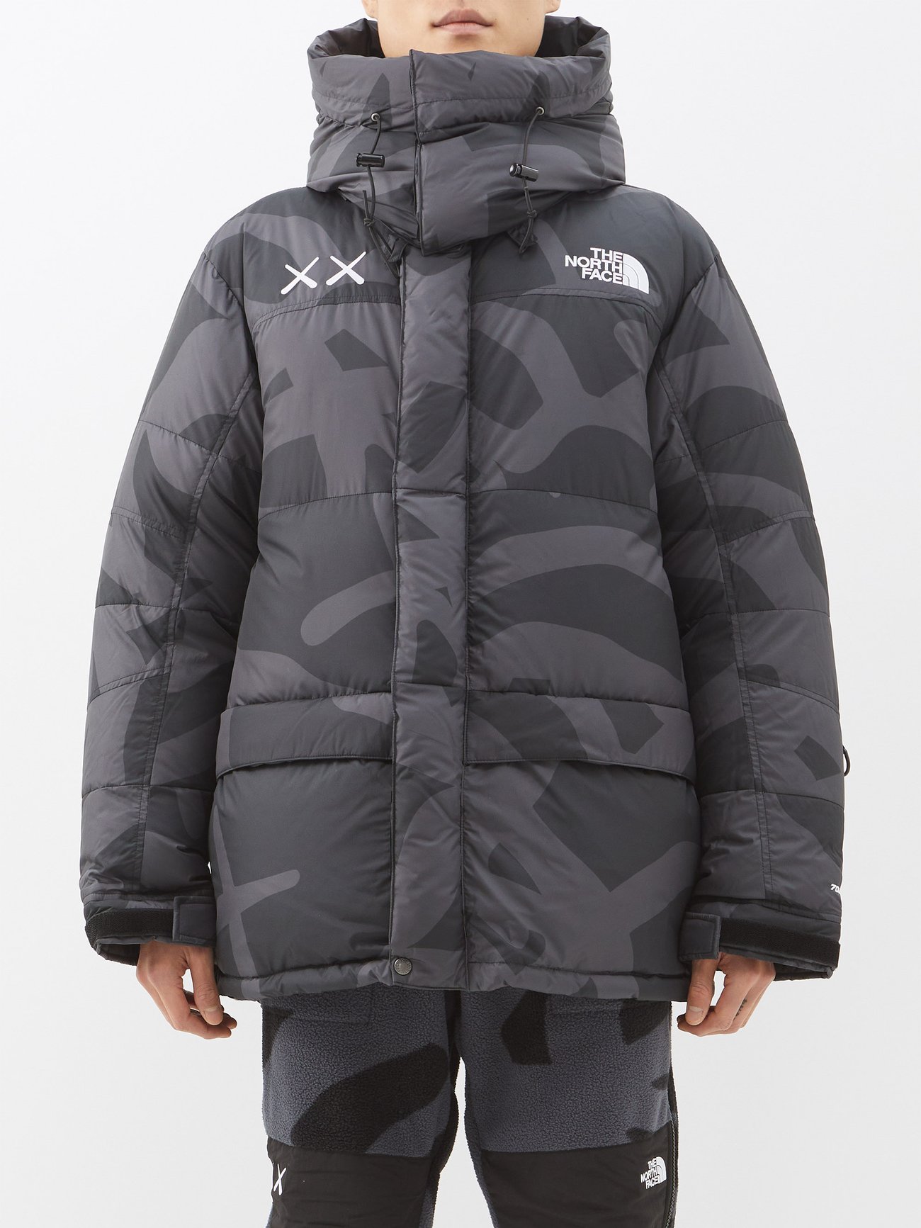 Black 1994 Retro Himalayan printed hooded down parka | The North Face |  MATCHESFASHION US