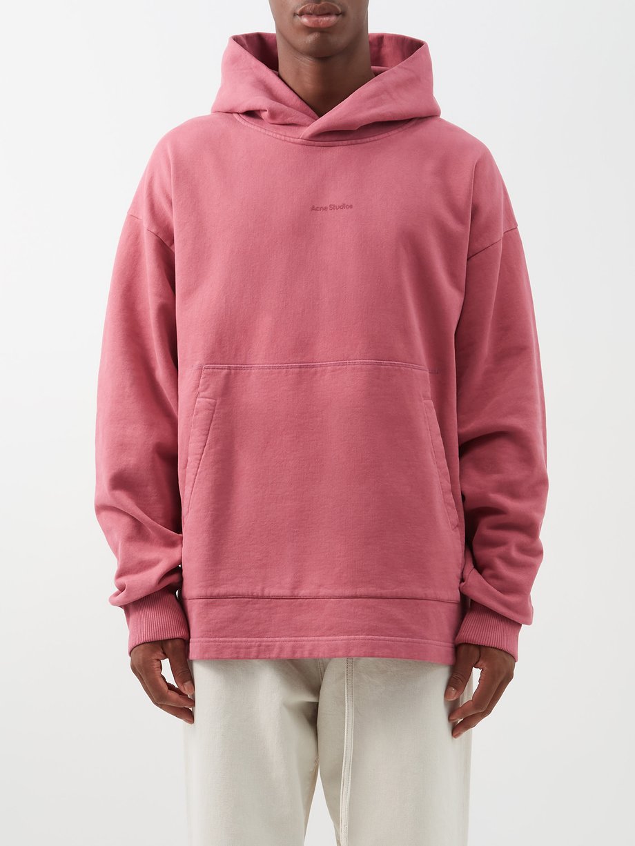 Mekaniker utilstrækkelig Turbulens Pink Franklin logo-print cotton hoodie | Acne Studios | MATCHESFASHION UK