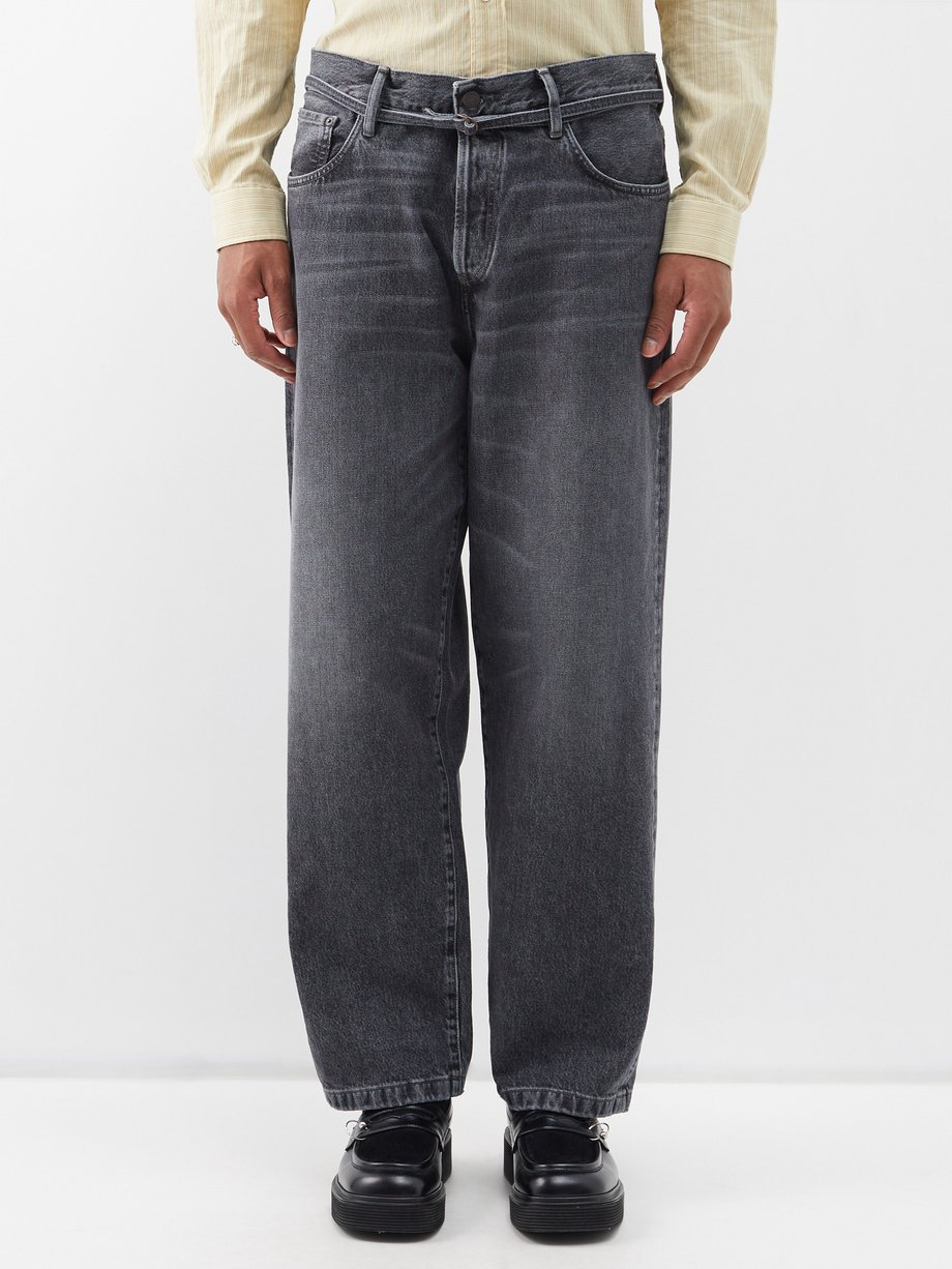 Grey 1991 Toj belted straight-leg jeans | Acne Studios | MATCHESFASHION UK