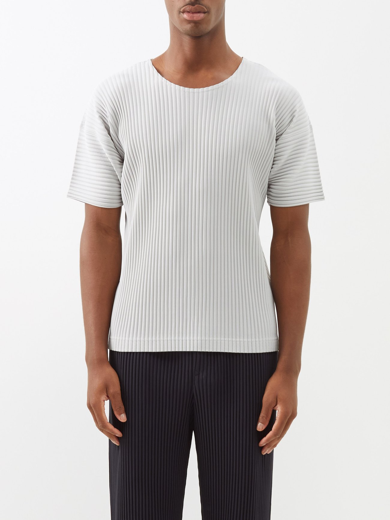 Grey Technical-pleated T-shirt Homme Plissé Issey Miyake MATCHESFASHION  UK