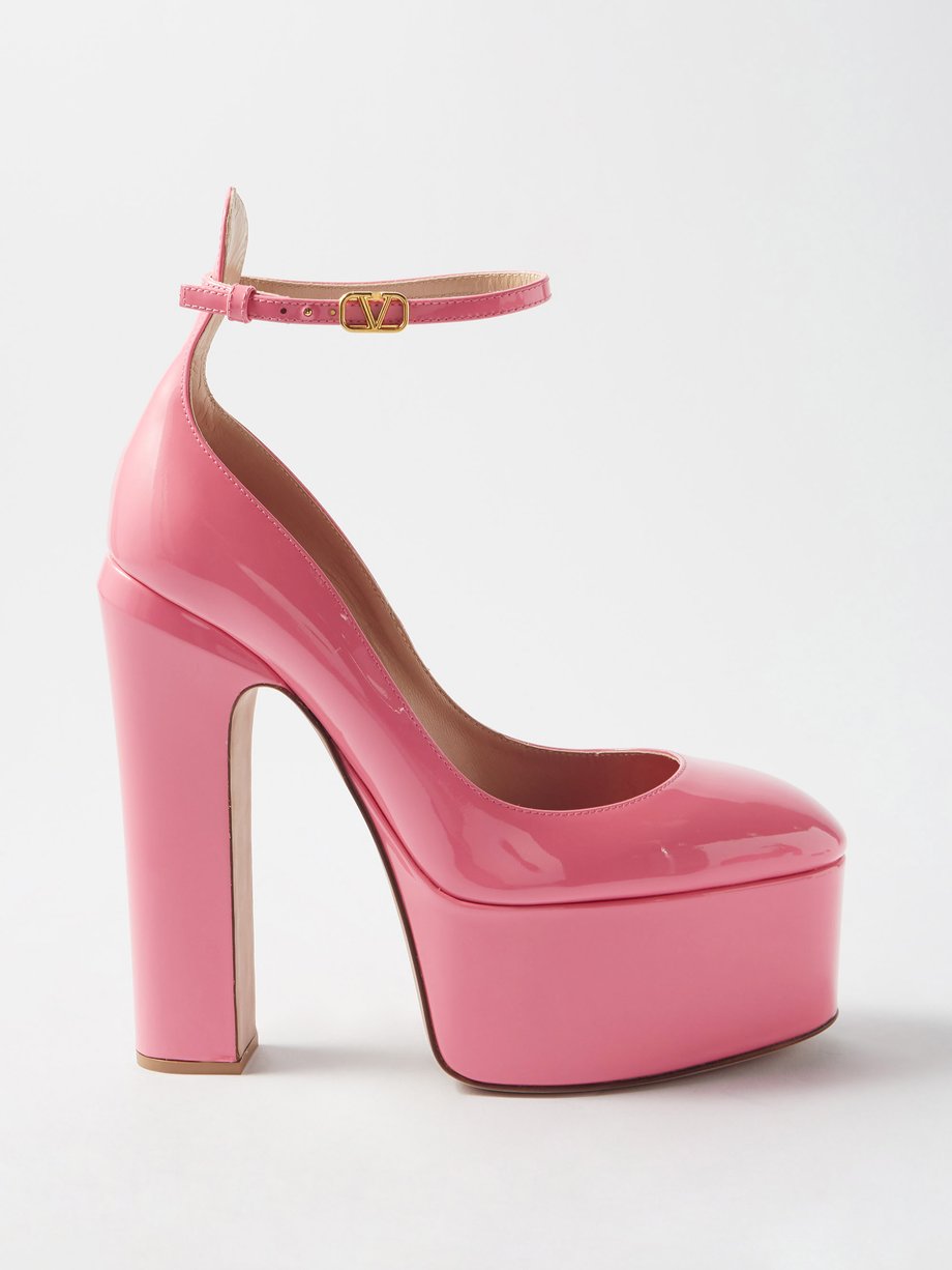 Pink Tan-Go 155 leather platform | Valentino Garavani | MATCHESFASHION US