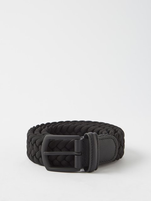 Anderson's Stretch Woven Belt In Navy Mix