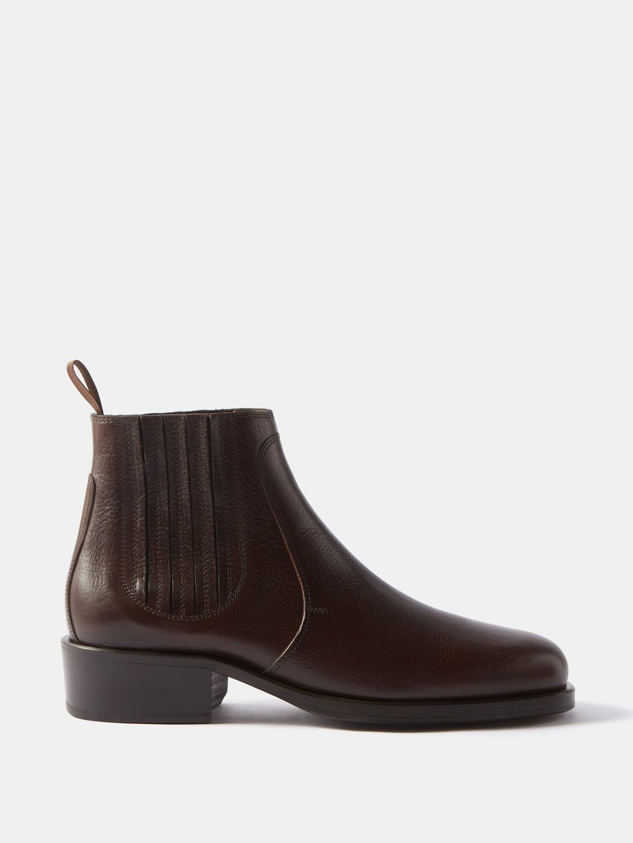 Brown Leather Chelsea boots | Lemaire | MATCHESFASHION UK