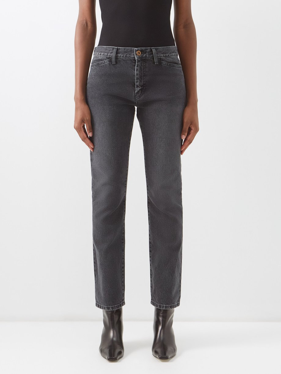 Grey Gotam straight-leg jeans | Petar Petrov | MATCHES UK