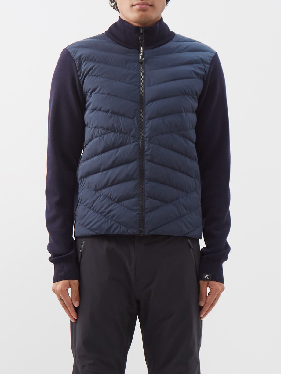 Navy Noirmont wool and shell mid-layer jacket | Capranea | MATCHES UK